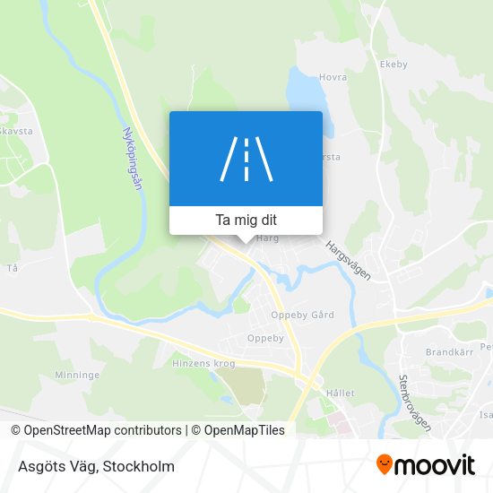 Asgöts Väg karta