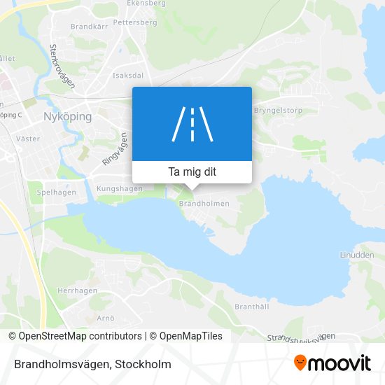 Brandholmsvägen karta