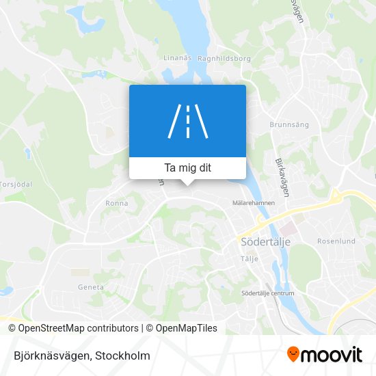 Björknäsvägen karta