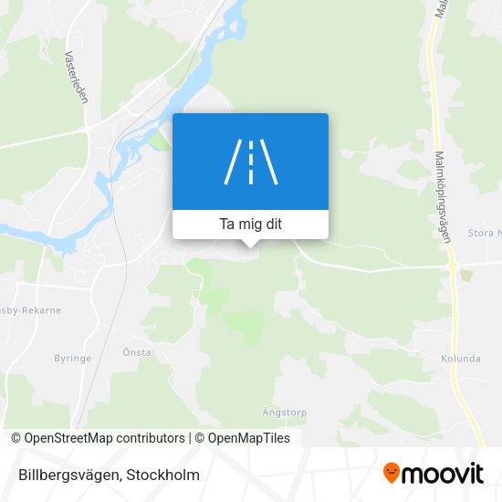 Billbergsvägen karta