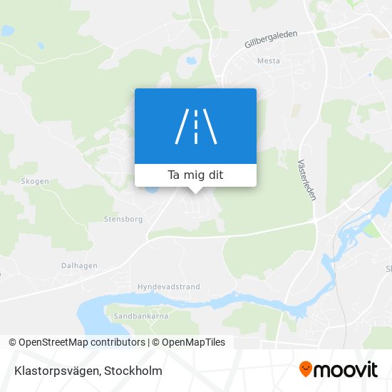 Klastorpsvägen karta