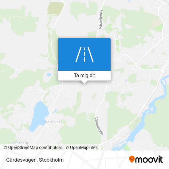 Gärdesvägen karta
