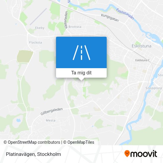 Platinavägen karta