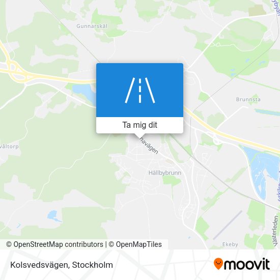 Kolsvedsvägen karta
