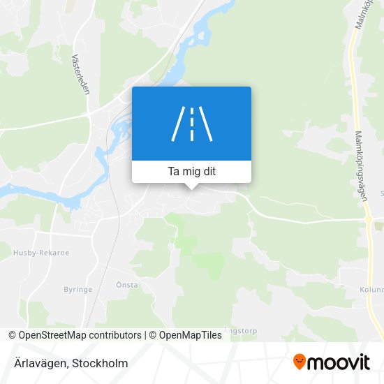 Ärlavägen karta