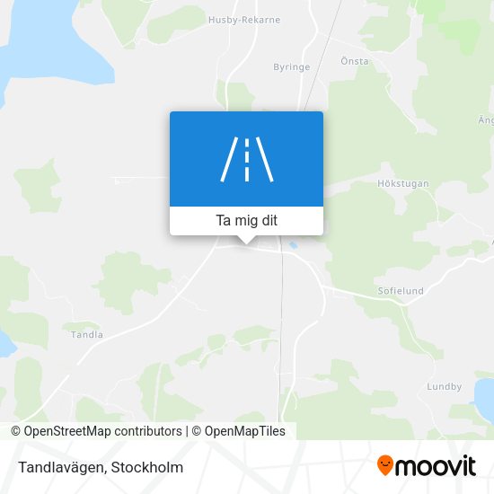 Tandlavägen karta