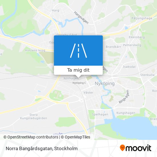 Norra Bangårdsgatan karta
