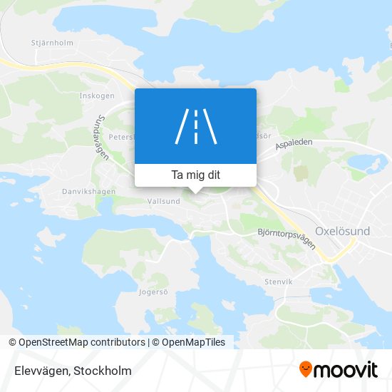 Elevvägen karta