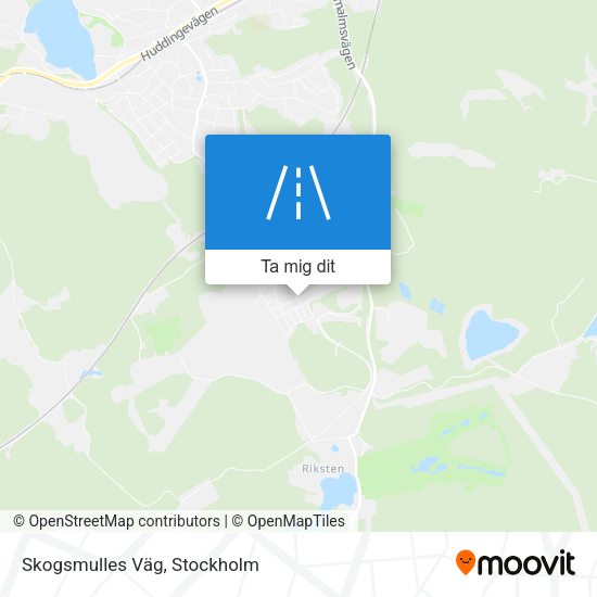 Skogsmulles Väg karta