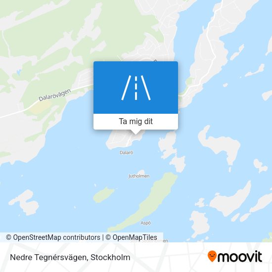Nedre Tegnérsvägen karta