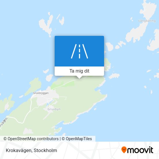 Krokavägen karta