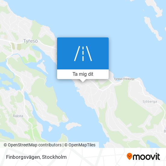 Finborgsvägen karta