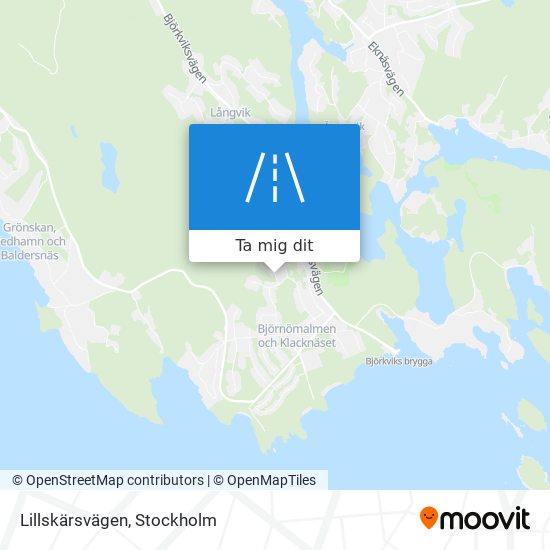 Lillskärsvägen karta