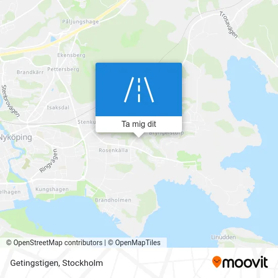 Getingstigen karta