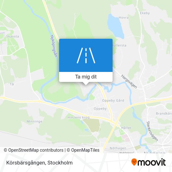 Körsbärsgången karta