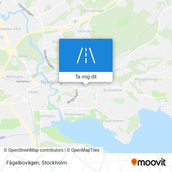 Fågelbovägen karta