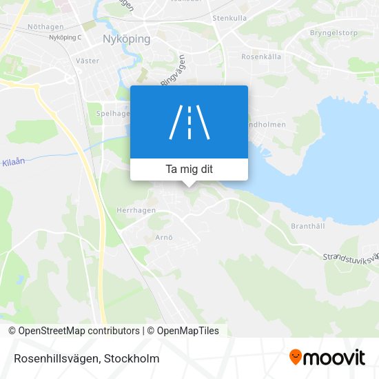 Rosenhillsvägen karta