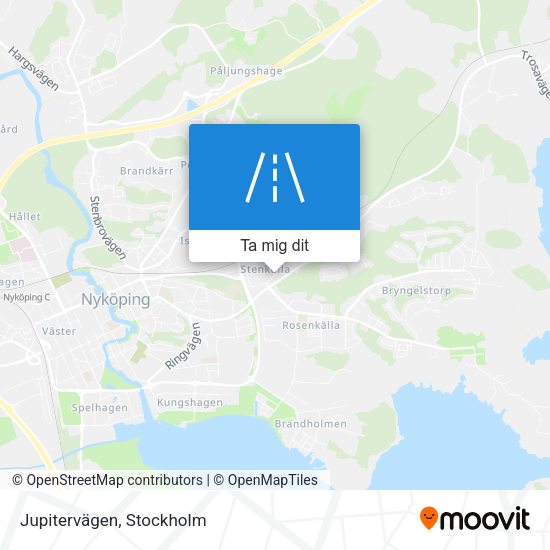 Jupitervägen karta