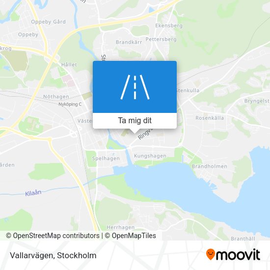 Vallarvägen karta