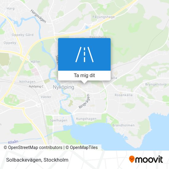 Solbackevägen karta