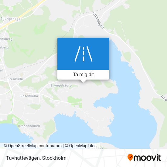 Tuvhättevägen karta