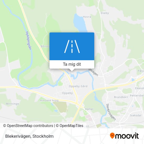 Blekerivägen karta