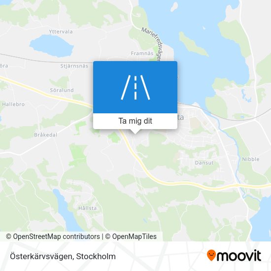 Österkärvsvägen karta