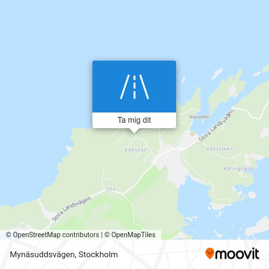 Mynäsuddsvägen karta