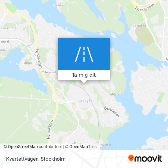 Kvartettvägen karta