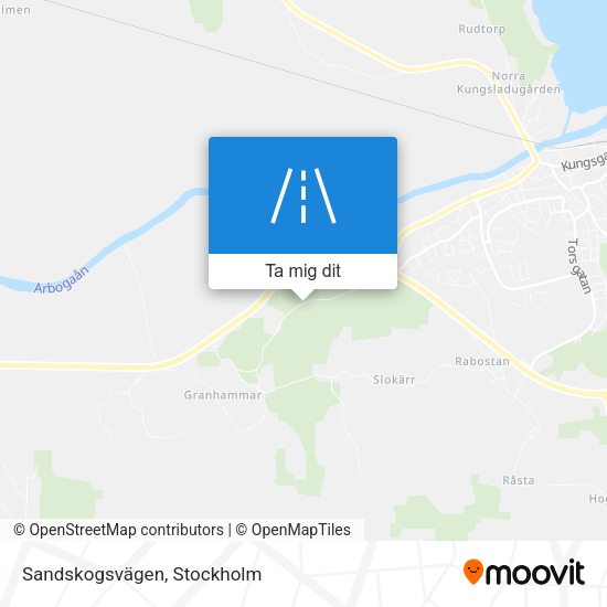 Sandskogsvägen karta