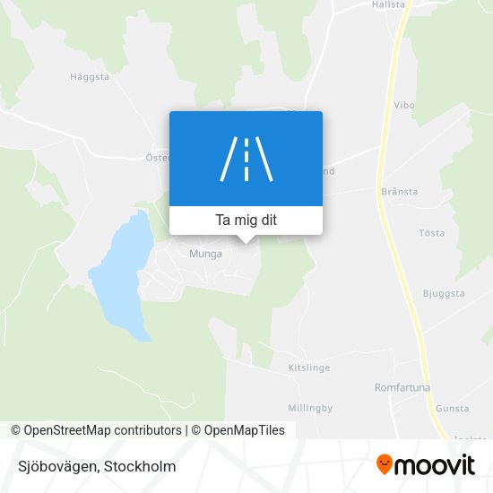 Sjöbovägen karta