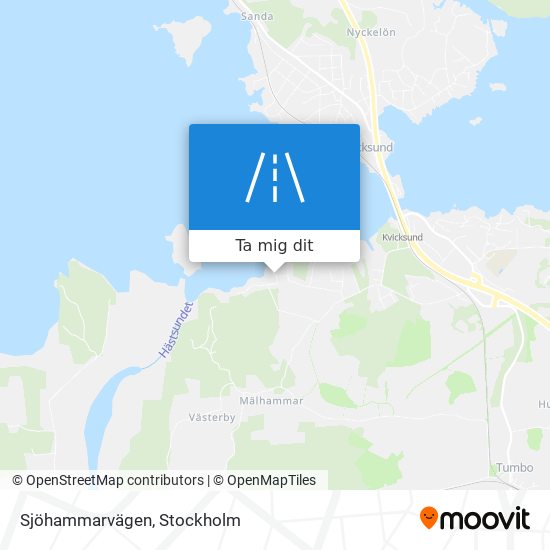 Sjöhammarvägen karta