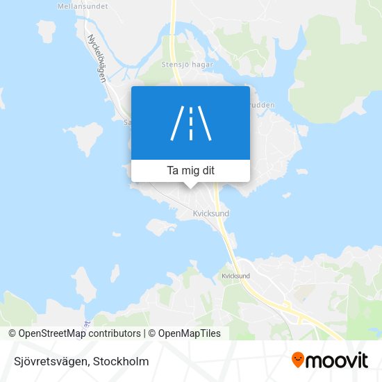 Sjövretsvägen karta