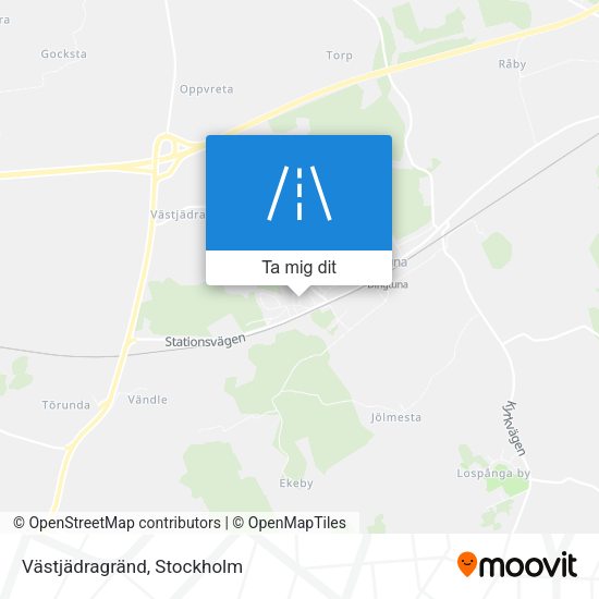Västjädragränd karta
