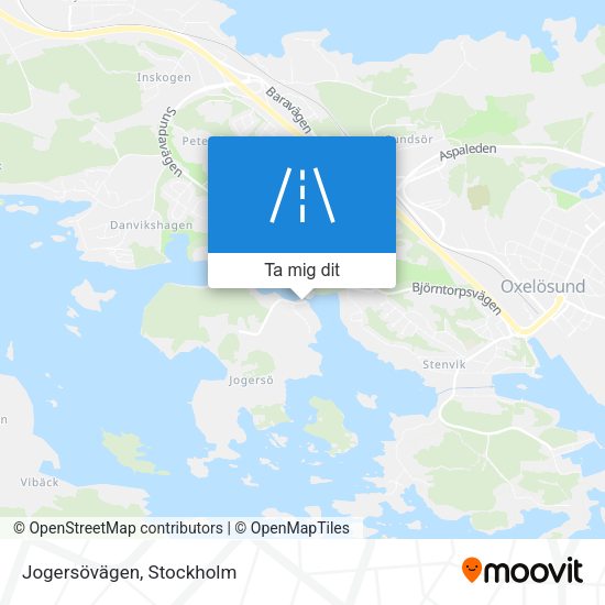 Jogersövägen karta