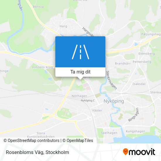 Rosenbloms Väg karta