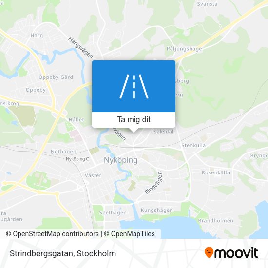 Strindbergsgatan karta