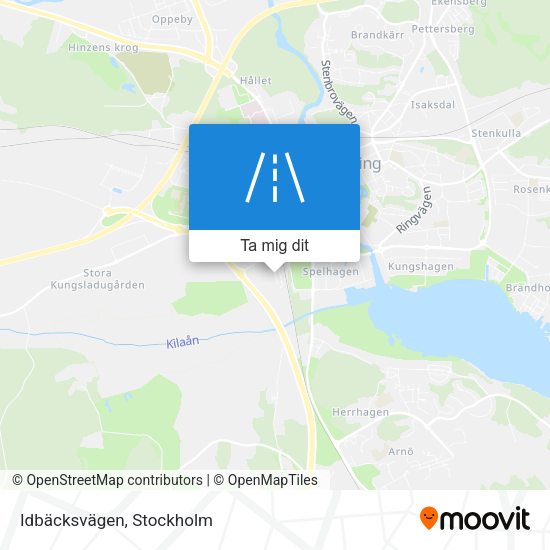 Idbäcksvägen karta