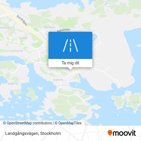 Landgångsvägen karta