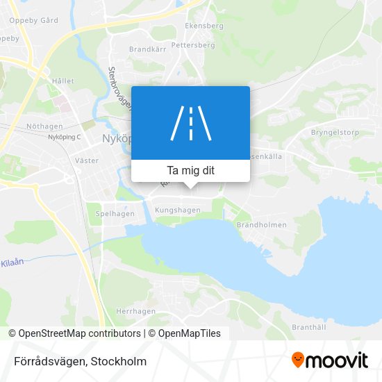 Förrådsvägen karta