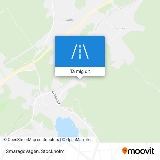 Smaragdvägen karta