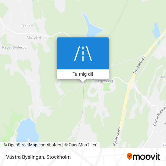 Västra Byslingan karta