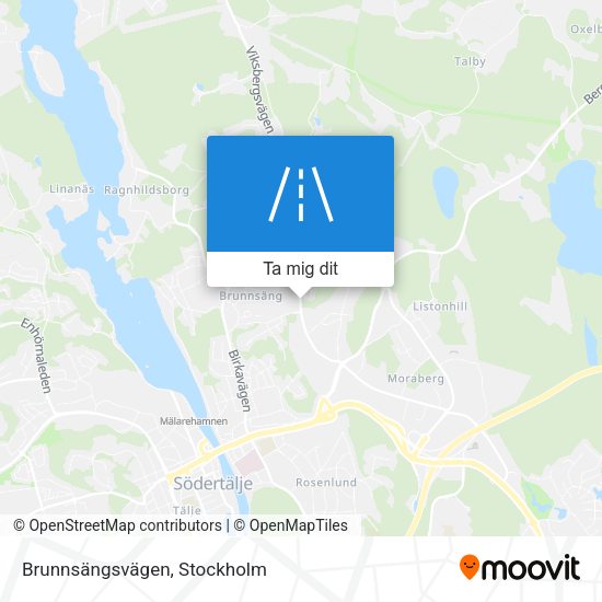 Brunnsängsvägen karta