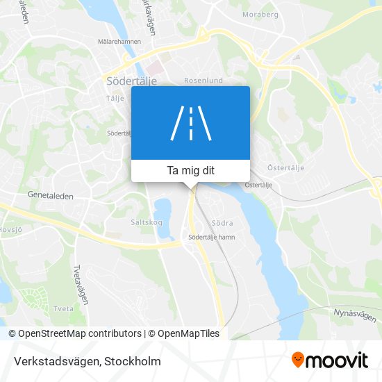 Verkstadsvägen karta