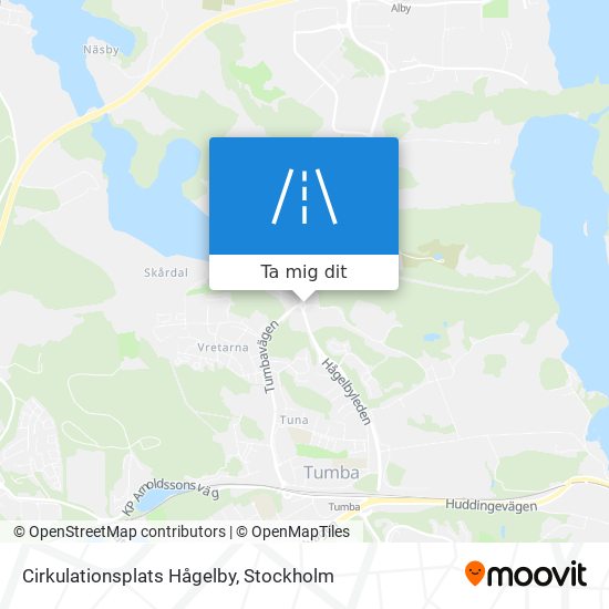 Cirkulationsplats Hågelby karta