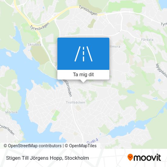 Stigen Till Jörgens Hopp karta
