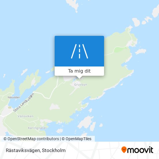 Rästaviksvägen karta