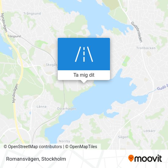 Romansvägen karta
