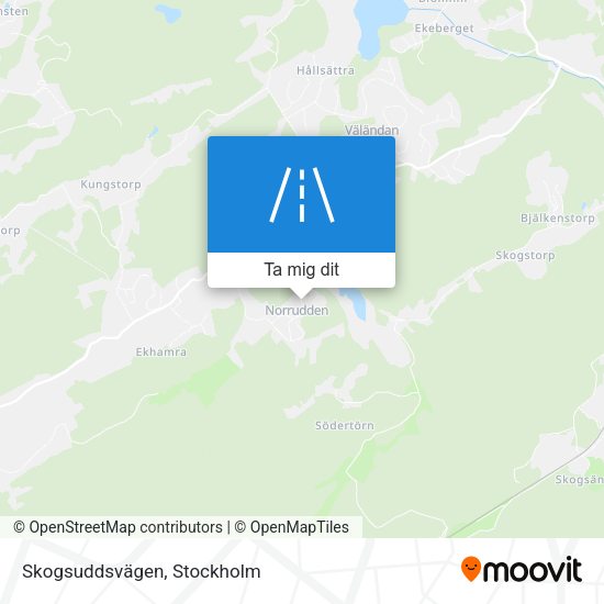 Skogsuddsvägen karta
