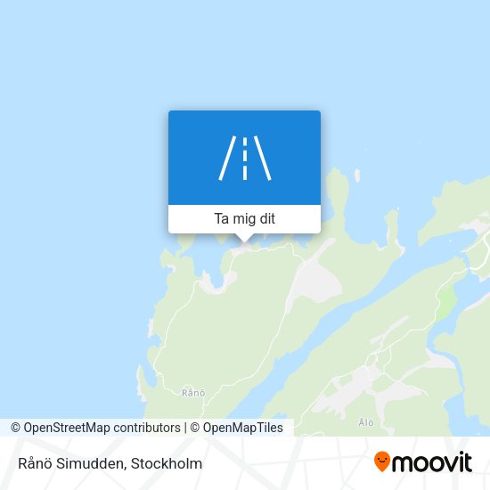 Rånö Simudden karta
